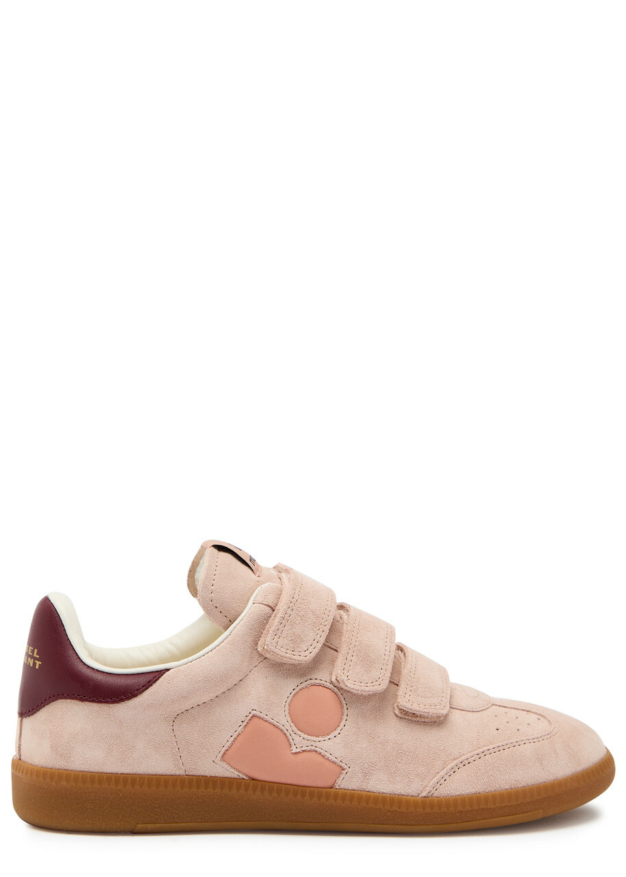 Isabel Marant Beth Panelled Suede Sneakers Pink