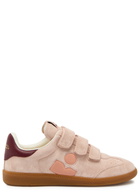 Isabel Marant Beth Panelled Suede Sneakers Pink