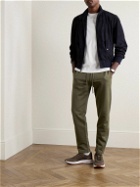 Loro Piana - Kawaguchi Slim-Fit Cotton, Linen and Cashmere-Blend Jersey Sweatpants - Green
