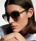 Dior Eyewear Dior Clover embellished square sunglasses