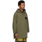 Dries Van Noten Khaki Velcro Patch Hoodie