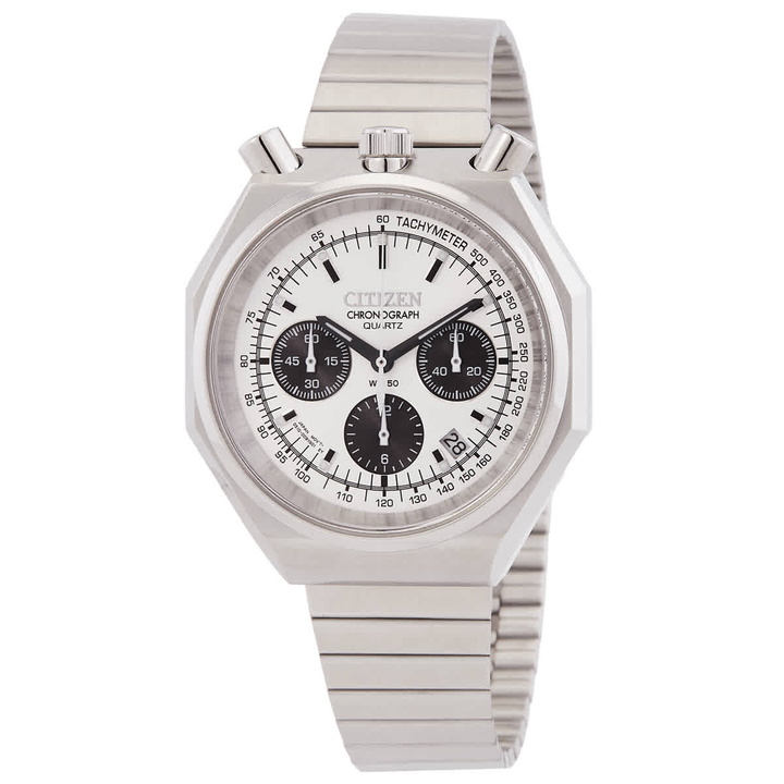 Photo: Citizen Tsuno Chronograph Quartz Silver Dial Mens Watch AN3700-62A