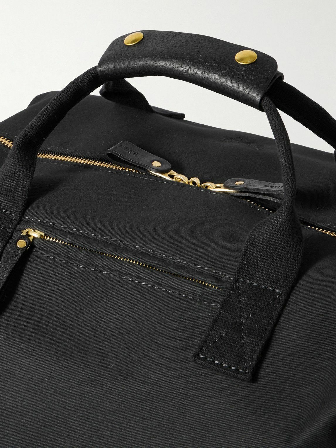 Bennett Winch - Weekender Leather-Trimmed Cotton-Canvas Holdall