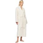 Tekla Off-White & Beige Terry Classic Bathrobe