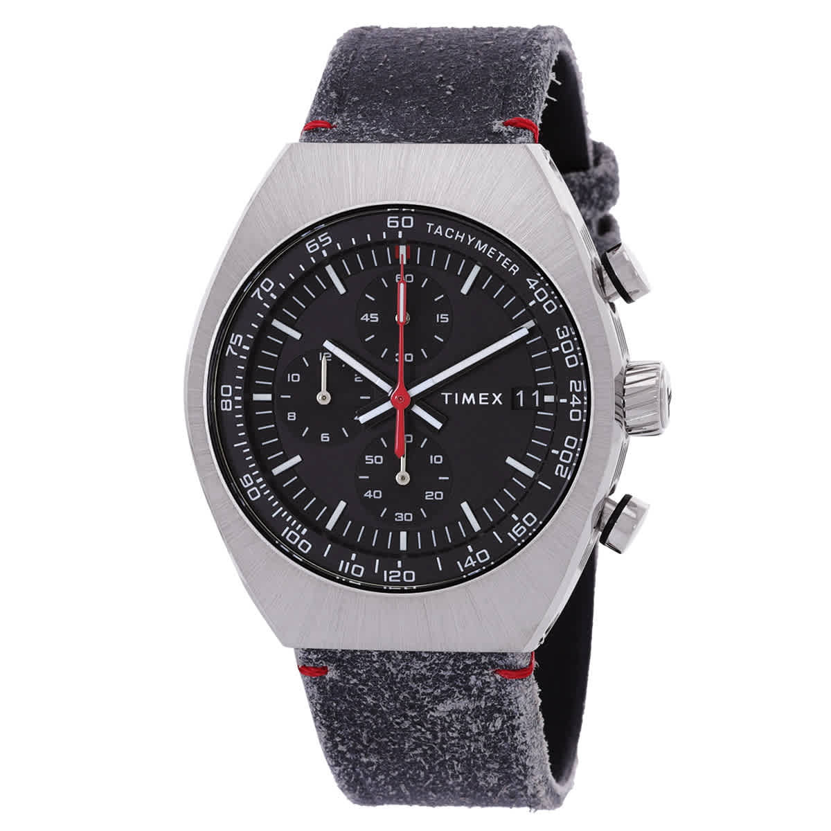 Timex Orologio Legacy Tonneau – Cassa 42 Mm, Bracciale Oro, Quadrante Nero, Vetro Minerale, Impermeabile 50m