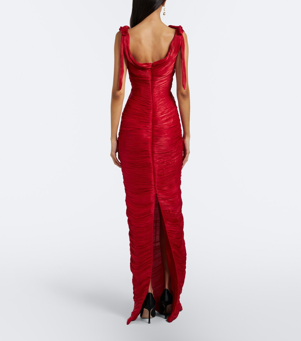 Marmar Halim Pleated taffeta gown