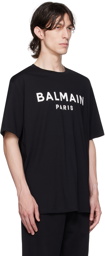 Balmain Black Printed T-Shirt