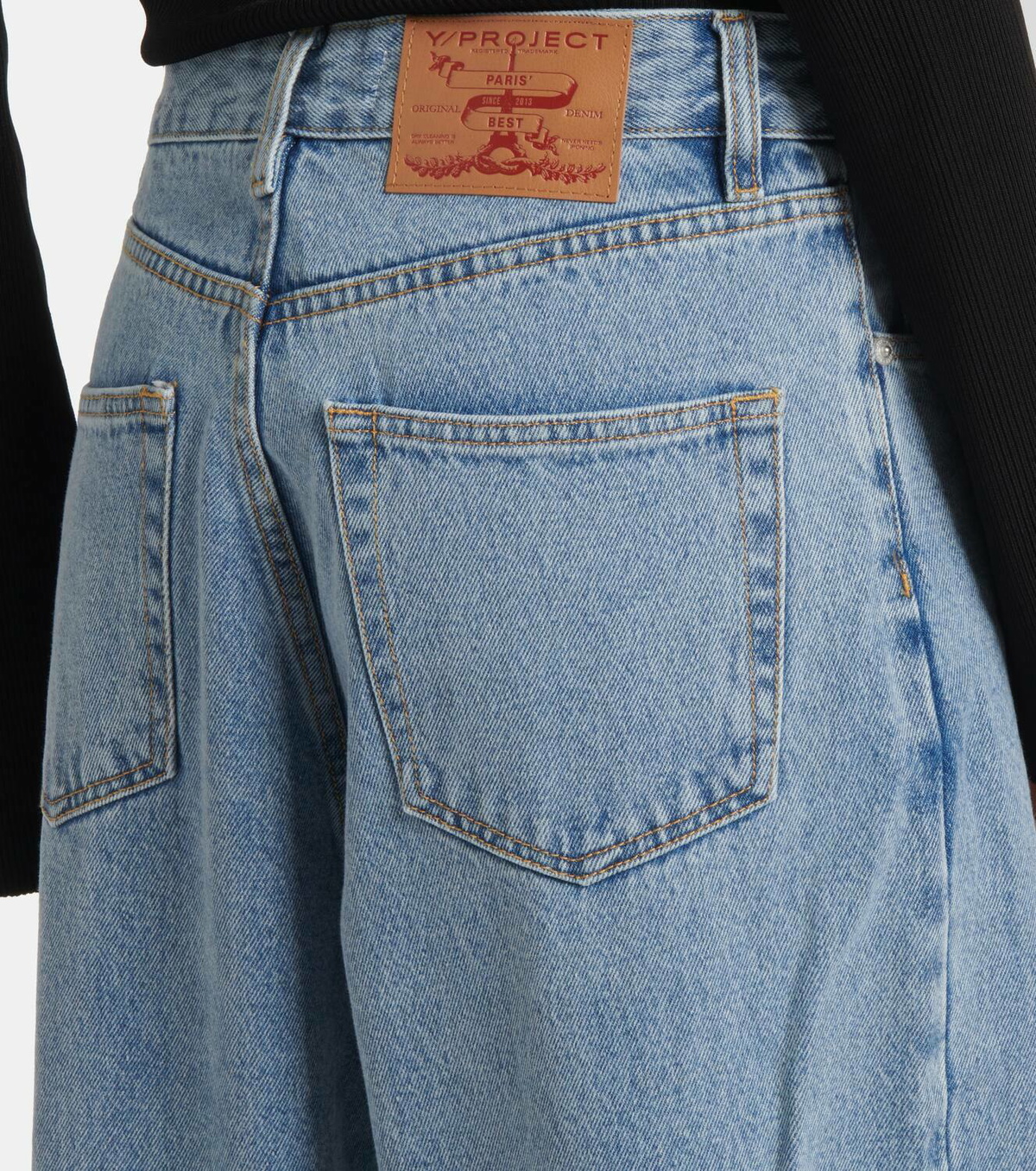 Y/Project Evergreen draped wide-leg jeans Y/Project