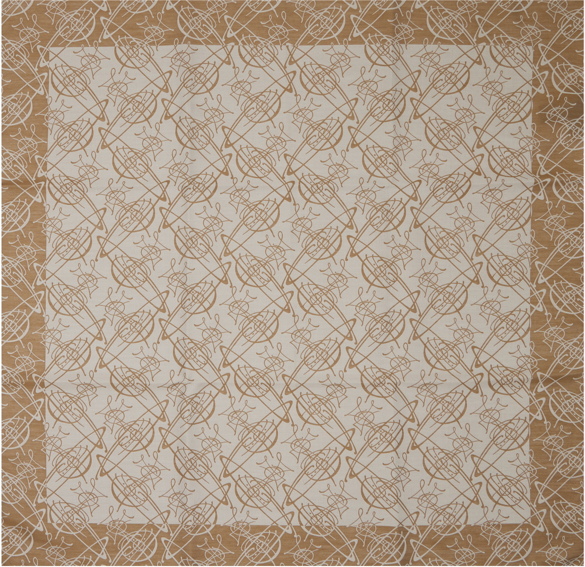 Vivienne Westwood Beige Graffiti Orb Scarf