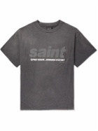 SAINT Mxxxxxx - Saint Spirit Printed Cotton-Jersey T-Shirt - Black