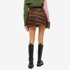 Daniëlle Cathari Women's x Woolrich Quilted Mini Skirt in Chocolate Brown