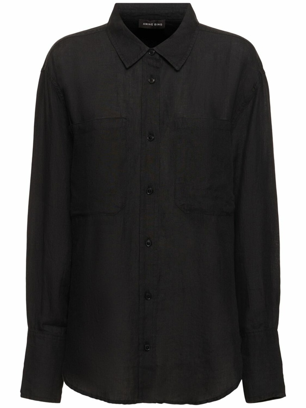 Photo: ANINE BING Dante Linen Blend Shirt