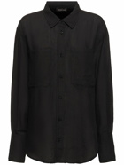 ANINE BING Dante Linen Blend Shirt