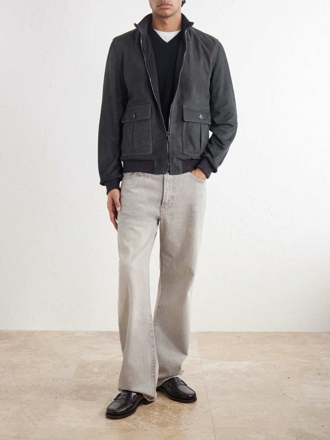 Valstar - Reversible Suede Jacket - Black
