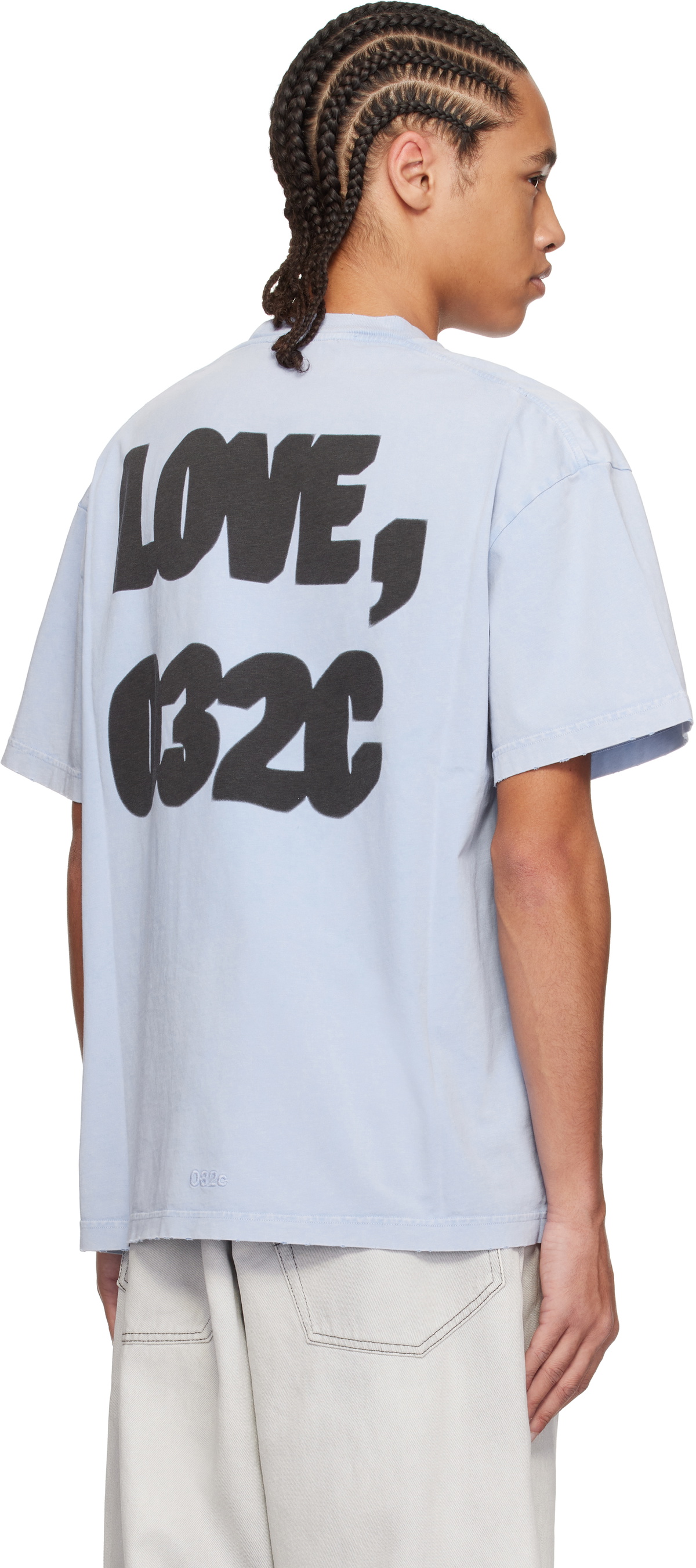 032c Blue '032c' Loves T-shirt