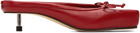 Jacquemus Red Le Chouchou 'Les Mules Basses Ballet' Heels