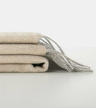 Prada Logo jacquard cashmere blanket