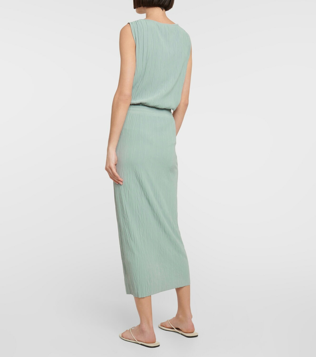 Leisure Mia linen-blend maxi skirt in blue - Max Mara