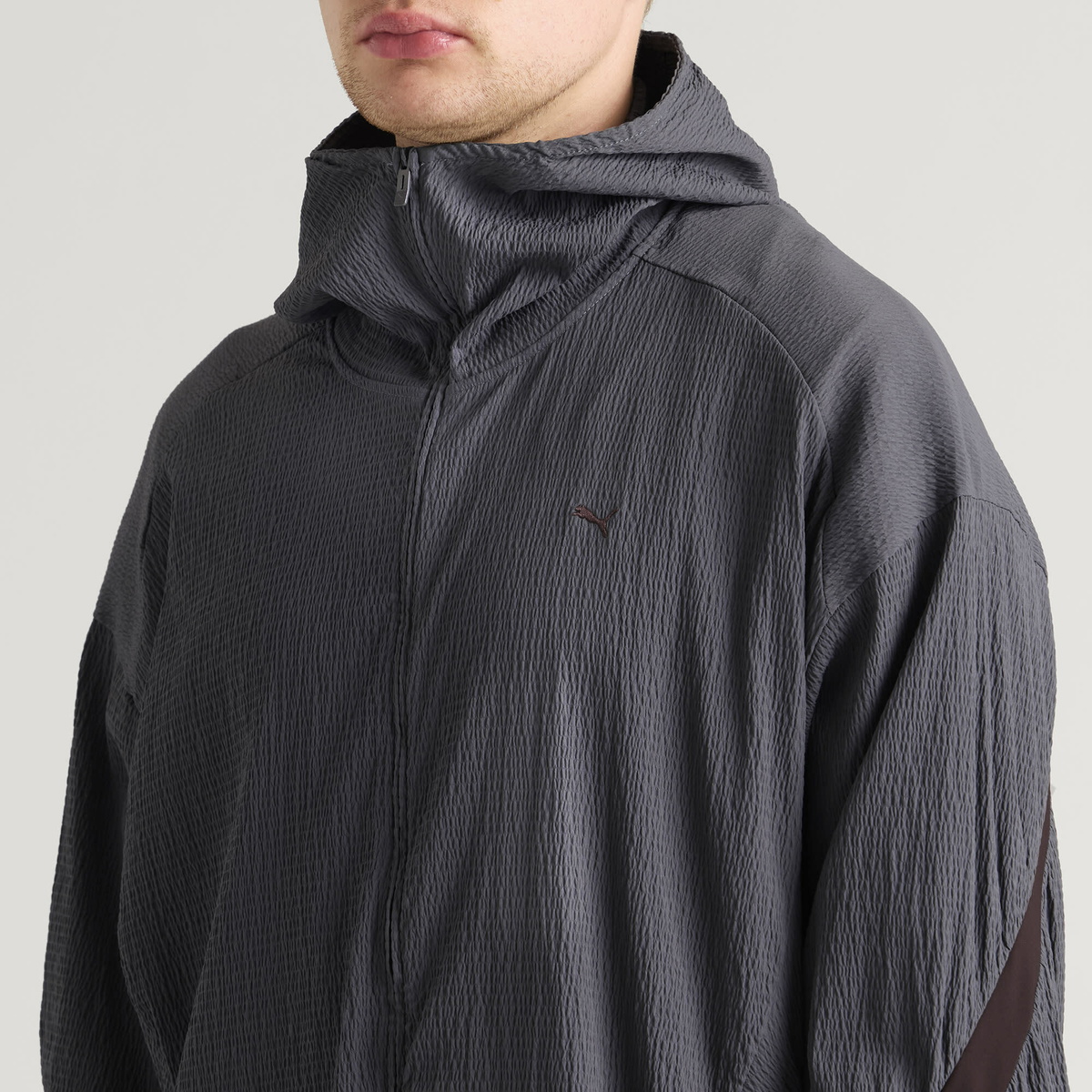Puma Men's CLRT Track Jacket in Moody Gray