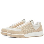 Givenchy Men's G4 Low Sneakers in Beige/White