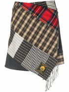 MARINE SERRE - Tartan Wrap Mini Skirt