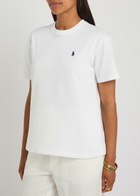 Polo Ralph Lauren Logo-embroidered Cotton T-shirt White