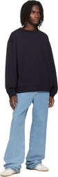 Dries Van Noten Navy Oversized Sweatshirt