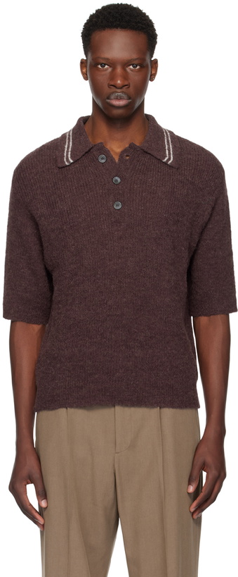 Photo: OUR LEGACY Burgundy Traditional Polo