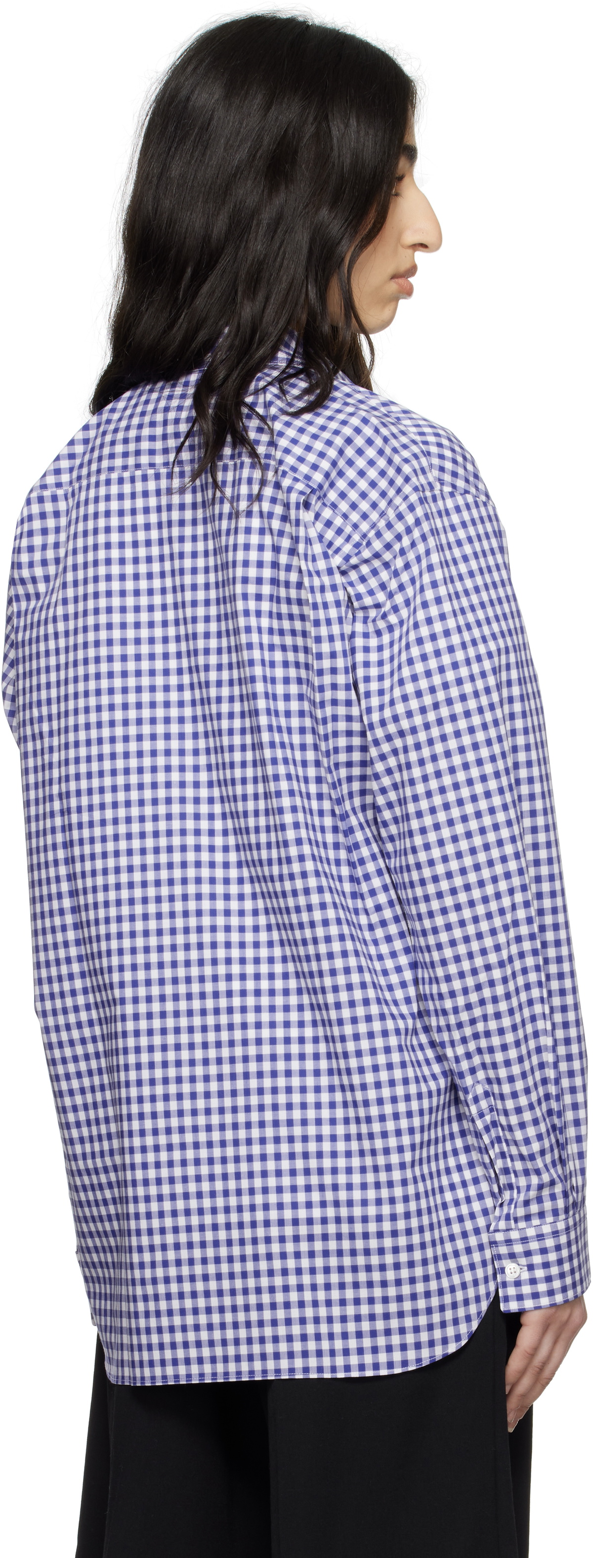 Comme des Garçons Shirt Blue & White Gingham Shirt