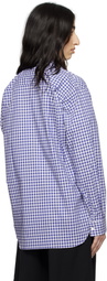 Comme des Garçons Shirt Blue & White Gingham Shirt