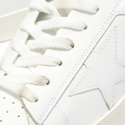 Golden Goose Men's Stardan Leather Sneakers in Optic White