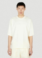 Stone Island Shadow Project - Faded Print T-Shirt in Cream