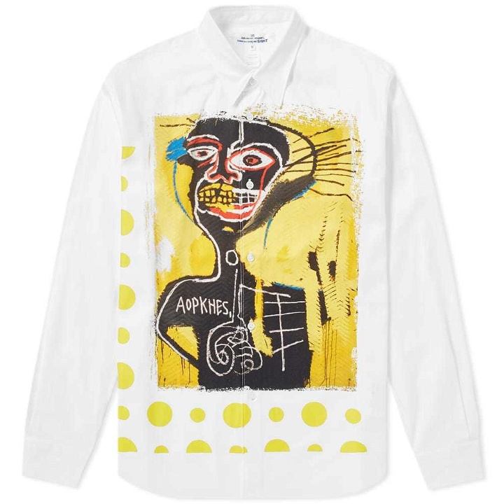 Photo: Comme des Garcons SHIRT x Jean-Michel Basquiat Herringbone Shirt
