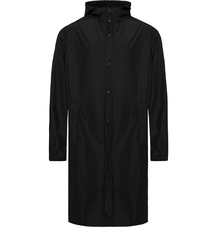 Photo: Helmut Lang - Printed Shell Hooded Raincoat - Men - Black