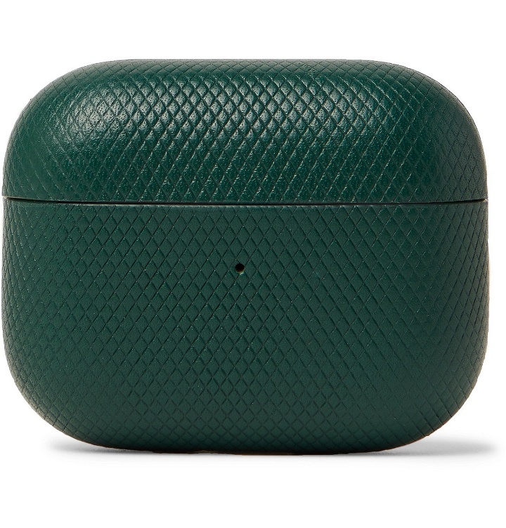 Photo: NATIVE UNION - Heritage Textured-Leather AirPods Pro Case - Green
