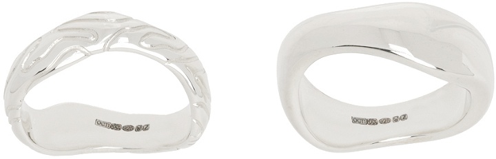 Photo: octi Silver Globe Stacking Ring Set
