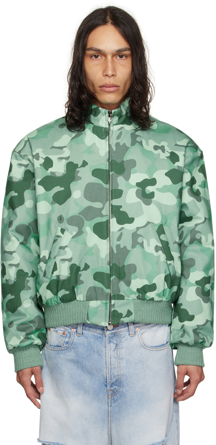 Members of the Rage Green Camouflage Bomber Jacket