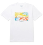Casablanca - Printed Organic Cotton-Jersey T-Shirt - White