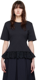 Erdem Navy Layered T-Shirt