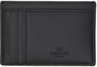 Valentino Garavani Black 'VLTN' Card Holder