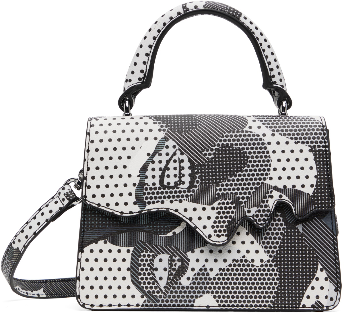 KidSuper White & Black Kissing Bag