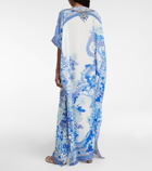 Camilla Floral silk kaftan