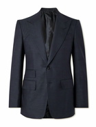 TOM FORD - Shelton Slim-Fit Silk-Faille Suit Jacket - Blue