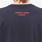 Universal Works Men's Print T-Shirt in Navy