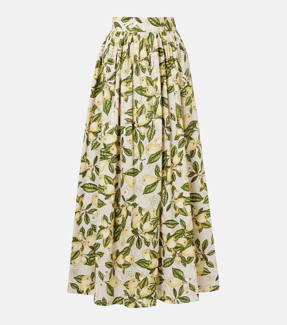 Adriana Degreas Printed cotton-blend maxi skirt