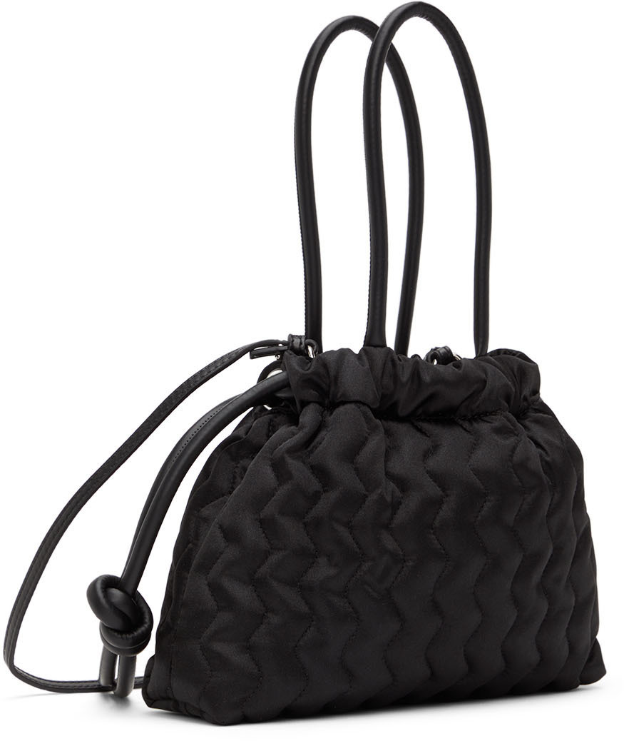 Opening Ceremony Black Matelassé Marshmallow Bag