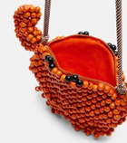Alémais Crab Mini beaded crossbody bag