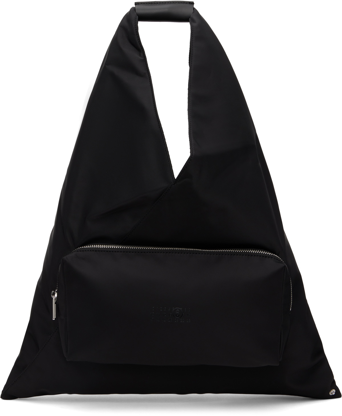 MM6 Maison Margiela Black Nylon Pocket Triangle Tote MM6 Maison  