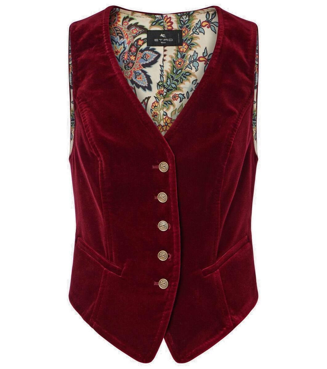 【関税&送料込】Etro Embroidered Wool Blend Vest ETRO - Embroidered Wool Vest Etro