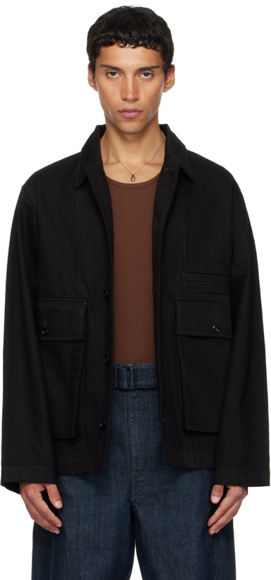 Photo: LEMAIRE Black Boxy Denim Jacket